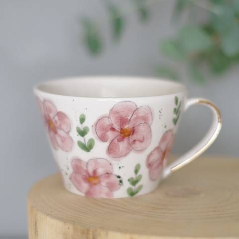 Flower tea cup