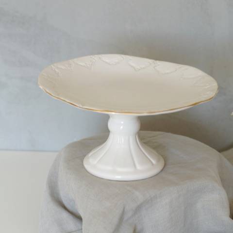 White cake stand