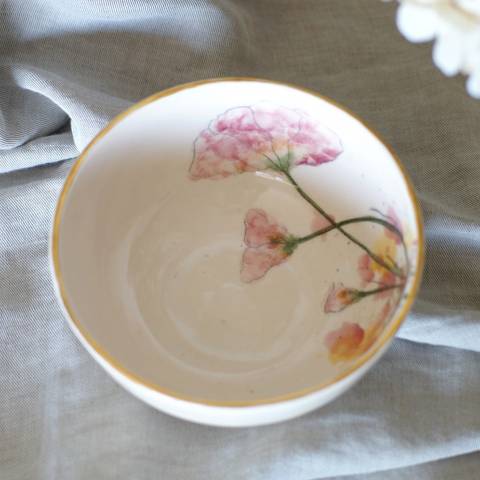 Pink Poppy bowl